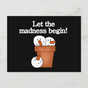 Cartes Pour Fêtes Annuelles T-shirts et cadeaux Snowman Holiday Madness