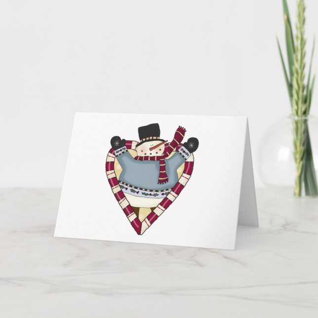 Cartes Pour Fêtes Annuelles T-shirts et cadeaux Snowman Love (Devant)