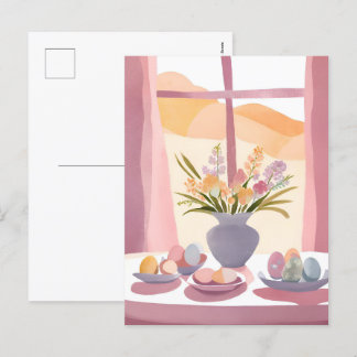 Cartes Pour Fêtes Annuelles Table de Pâques | Bouquet Floral Aquarelle artisan