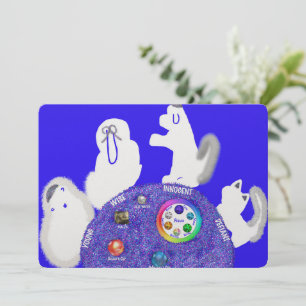 Cartes Pour Fêtes Annuelles Table de Seder Pesach avec Animaux