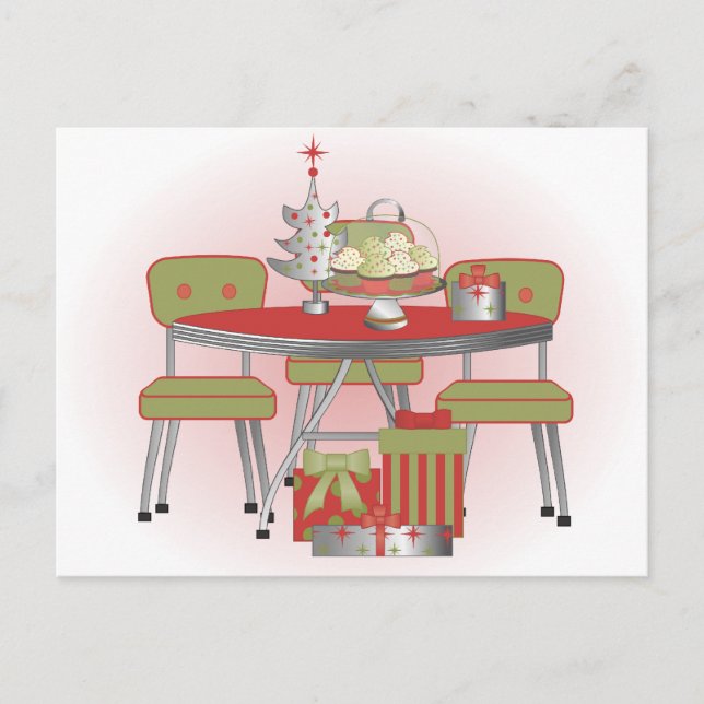 Cartes Pour Fêtes Annuelles Tableau de Noël (Devant)