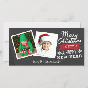 Cartes Pour Fêtes Annuelles Tableau noir Joyeux Noël encadré