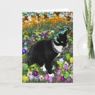 Cartes Pour Fêtes Annuelles Taches de rousseur dans la chasse pour des oeufs