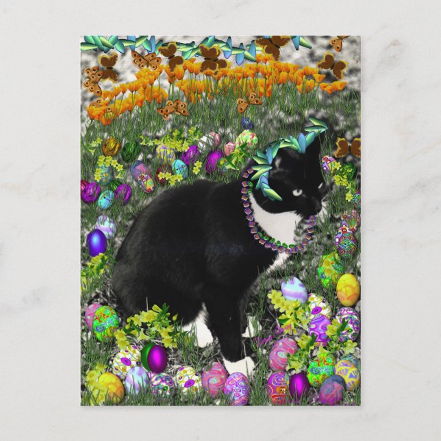 Cartes Pour Fêtes Annuelles Taches de rousseur dans la chasse pour des oeufs (Devant)