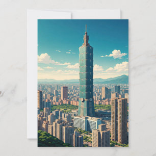 Cartes Pour Fêtes Annuelles Taipei 101 Taïwan