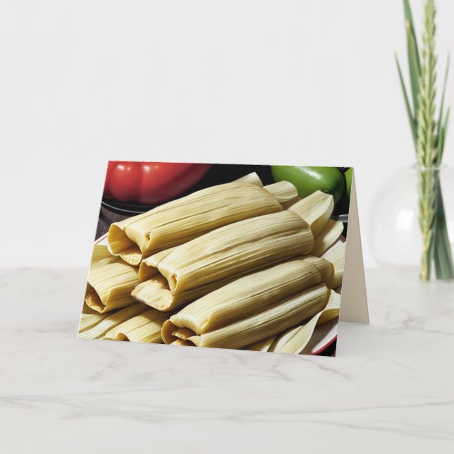 Cartes Pour Fêtes Annuelles tamales maison (Devant)