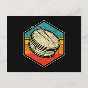 Cartes Pour Fêtes Annuelles Tambour Vintage rétro - Bande de marquage