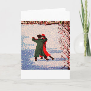 Cartes Pour Fêtes Annuelles Tango de neige