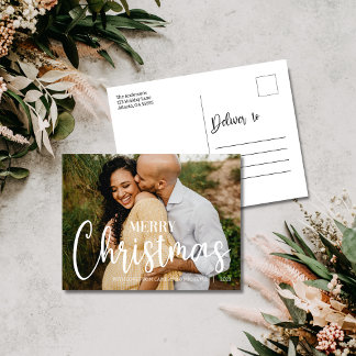 Cartes Pour Fêtes Annuelles Taper à la famille Typographie de Noël