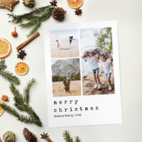 Tapis minimaliste Famille de Noël Trois photos