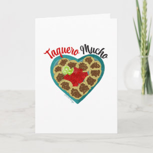 Cartes Pour Fêtes Annuelles Taquero Mucho Je t'aime tellement