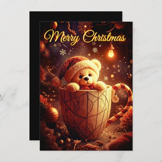 Cartes Pour Fêtes Annuelles Tarjeta de Navidad  (Devant / Derrière)