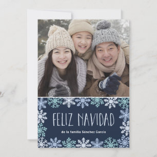 Cartes Pour Fêtes Annuelles Tarjeta de Navidad Moderna Letras