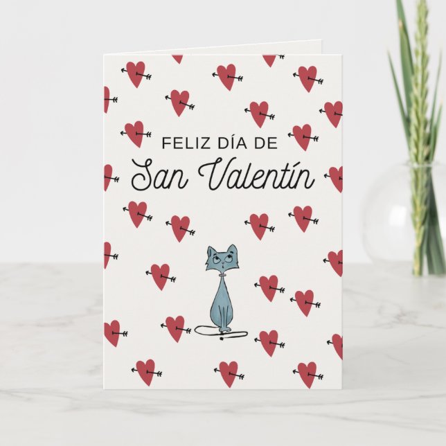 Cartes Pour Fêtes Annuelles Tarjeta San Valentín (Devant)