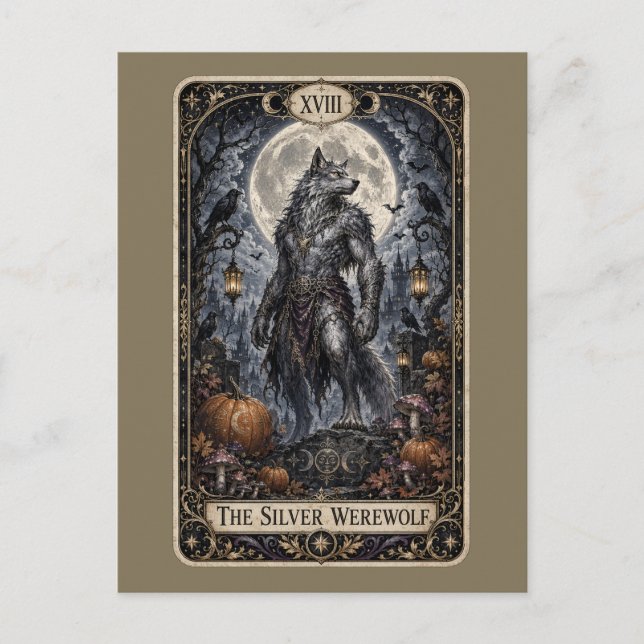 Cartes Pour Fêtes Annuelles Tarot Épouvantable (Devant)