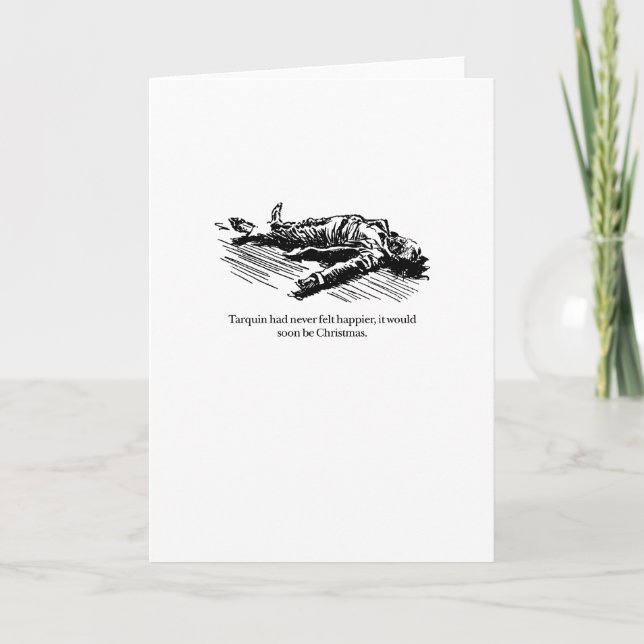 Cartes Pour Fêtes Annuelles Tarquin et Noël (Devant)