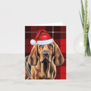 Cartes Pour Fêtes Annuelles Tartan Rouge de saison de Limier pour Noël