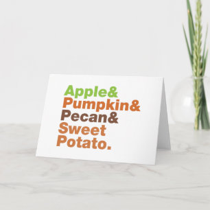 Cartes Pour Fêtes Annuelles Tartes de fêtes ~ Noël de Thanksgiving festif de N