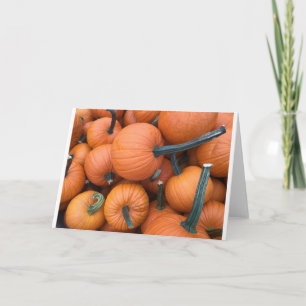 Cartes Pour Fêtes Annuelles Tas de citrouilles !