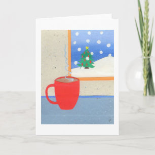 Cartes Pour Fêtes Annuelles Tasse chaude de thé