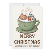 Tasse de pain d'épice Kawaii Cozy 5x7 Photo