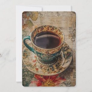 Cartes Pour Fêtes Annuelles Tasse de thé