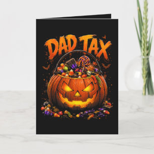Cartes Pour Fêtes Annuelles Taxe Papa Drôle Halloween Citrouille