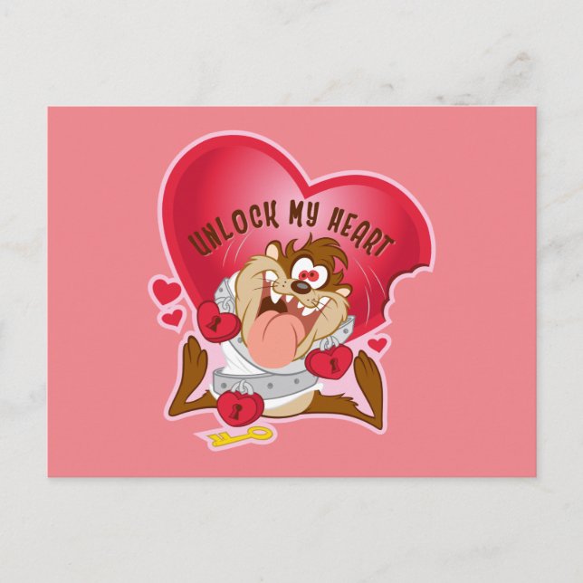 Cartes Pour Fêtes Annuelles TAZ™ - Débloquez mon cœur (Devant)