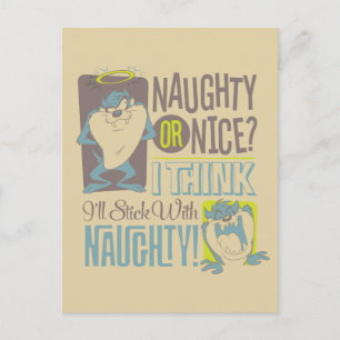 Cartes Pour Fêtes Annuelles TAZ™ - Naughty ou Nice ?