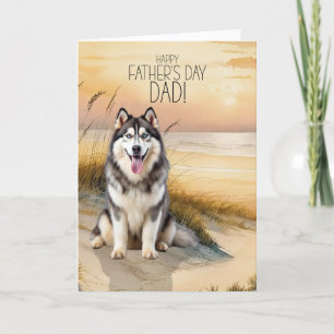 Cartes Pour Fêtes Annuelles Tchiens de traîneaux sibériens coucher de soleil p