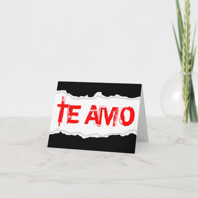 Cartes Pour Fêtes Annuelles TE AMO (extrait de page) (Devant)