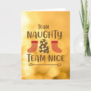 CARTES POUR FÊTES ANNUELLES TEAM NAUGHTY & TEAM NICE