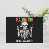 Technicien en radiologie de Noël Santa squelette