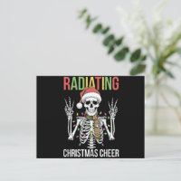 Technicien en radiologie de squelette de Noël Sant