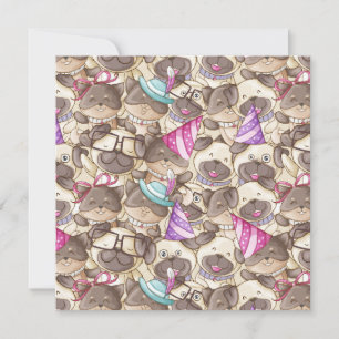 Cartes Pour Fêtes Annuelles Teckels de Fête