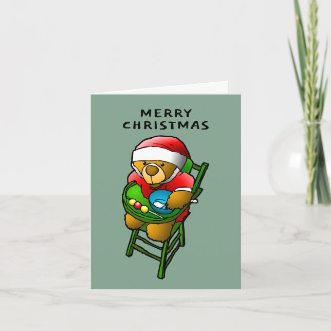Cartes Pour Fêtes Annuelles Teddy Bear (Devant)