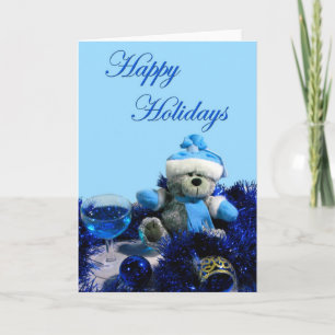 Cartes Pour Fêtes Annuelles Teddy Bear Holiday