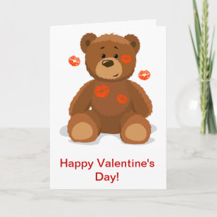Cartes Pour Fêtes Annuelles Teddy Bear Valentine