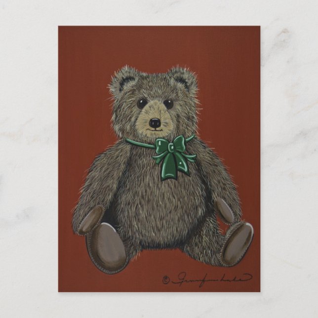 Cartes Pour Fêtes Annuelles Teddy de vacances joyeuses (Devant)