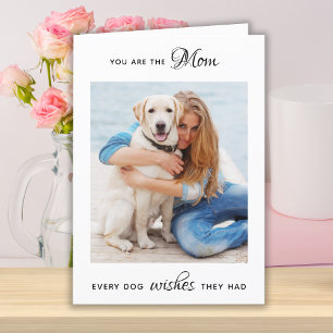 Cartes Pour Fêtes Annuelles Teddy Pet Photo Dog Maman Mother's Day