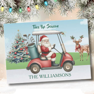 CARTES POUR FÊTES ANNUELLES TEE - SHIRTS LA SAISON CHRISTMAS PÈRE NOËL JOUE AU