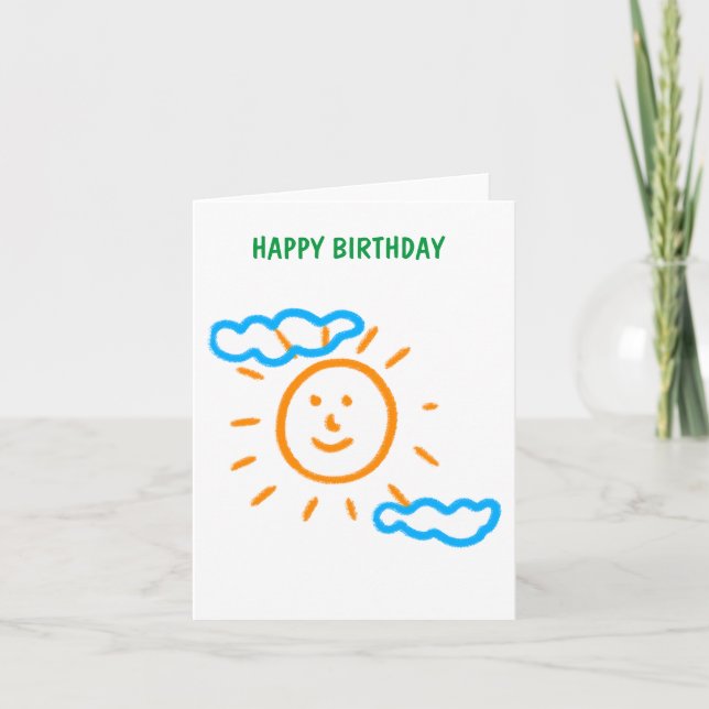 Cartes Pour Fêtes Annuelles Télécharger des enfants Dessiner Transformer des e (Devant)