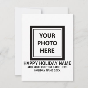 Cartes Pour Fêtes Annuelles Télécharger une photo et ajouter du texte - Person