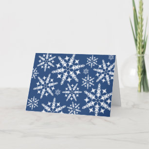 Cartes Pour Fêtes Annuelles Tempête de neige en flocon de cristal