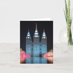 Cartes Pour Fêtes Annuelles Temple Reflected Notecard