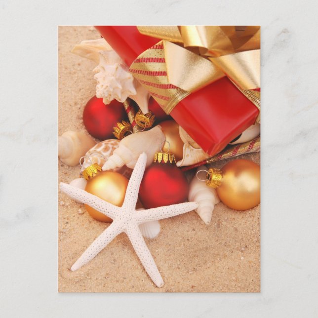 Cartes Pour Fêtes Annuelles Temps chaud Noël (Devant)