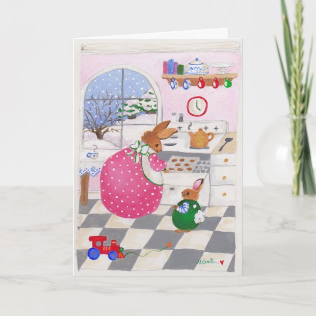 Cartes Pour Fêtes Annuelles temps de cuire les cookies (Devant)