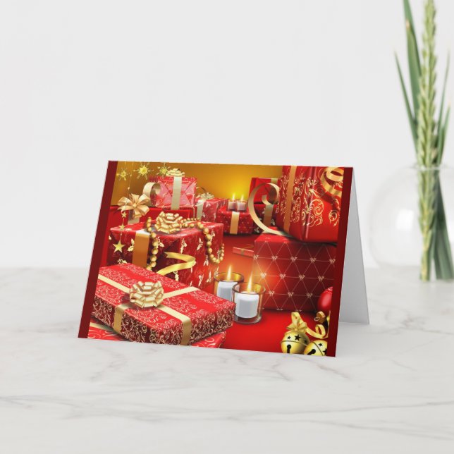 Cartes Pour Fêtes Annuelles Temps de Noël (Devant)