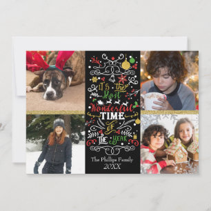 Cartes Pour Fêtes Annuelles Temps le plus merveilleux de l'année 4 Photo Noël