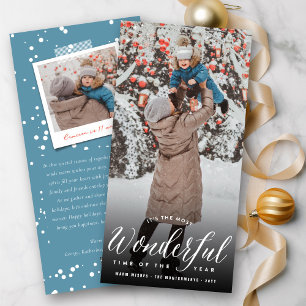 Cartes Pour Fêtes Annuelles Temps Le Plus Merveilleux De L'Année Photo Moderne